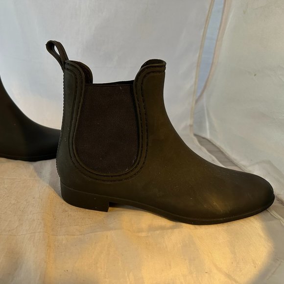 JC Play Jeffrey Campbell  'Forecast' Rain Boots, Matte Black  Size Women 10 NEW - Picture 5 of 6
